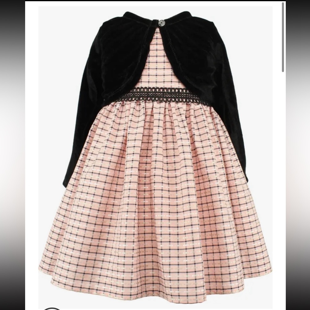 Popatu Minicheck Dress with Bolero